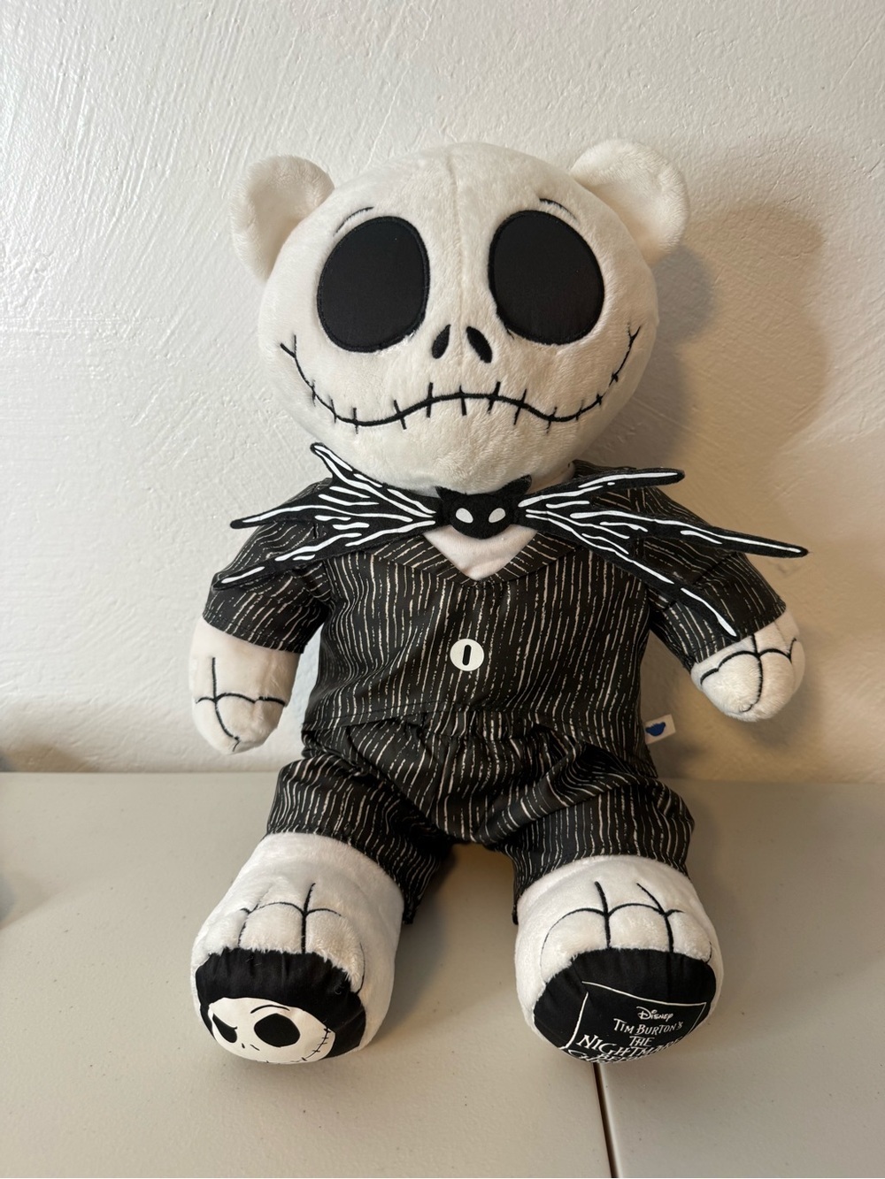 Build-A-Bear Disney The Nightmare Before Christmas Plush - White & Black